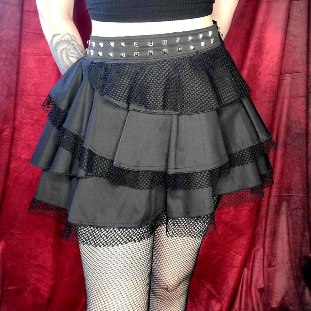 Shadow Dancer layered ruffle skirt by Widow
